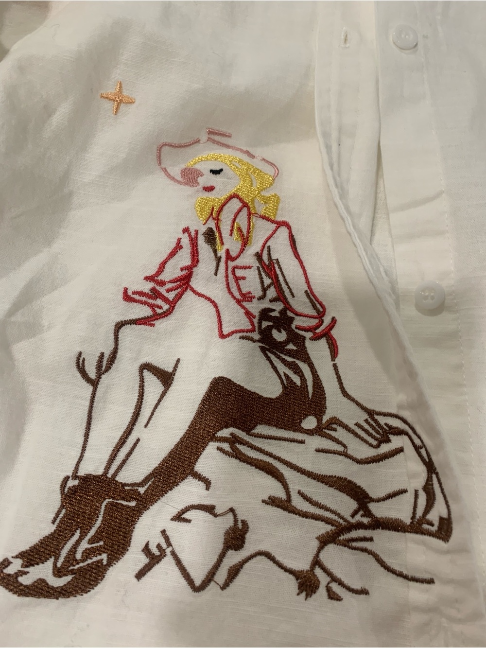 Cute cowgirl shirt by BLUE B - Picture 7 of 13